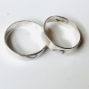 Partnerringe aus Silber „Graviertes Herz“ 2er Set