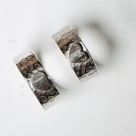 Bandring aus Silber „Mit Herzchen“