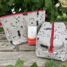 Kosmetiktasche | Katzen gesteppt | Kulturbeutel | Aufbewahrung