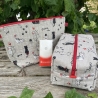 Kulturbeutel Boxy Bag | Katzen gesteppt | Aufbewahrung