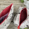 Kosmetiktasche | Katzen gesteppt | Kulturbeutel | Aufbewahrung