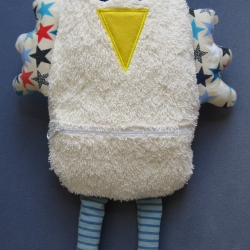 Kuschelhuhn, Kummerfresser, Schatzmonster mit Reißverschluss