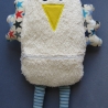 Kuschelhuhn, Kummerfresser, Schatzmonster mit Reißverschluss