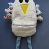 Kuschelhuhn, Kummerfresser, Schatzmonster mit Reißverschluss
