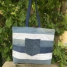 Shopper aus Upcycling-Jeans | Schultertasche |  Einkaufstasche