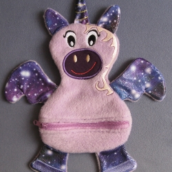 Einhorn - Sorgenschlucker, Schatzmonster mit Reißverschluss