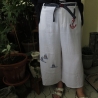 Leinen los Damenhose ( Culotte) für den Sommer Gr.52