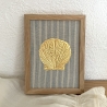 Le Coquillage • gerahmtes Bild mit Goldfolienprägung • Muschel