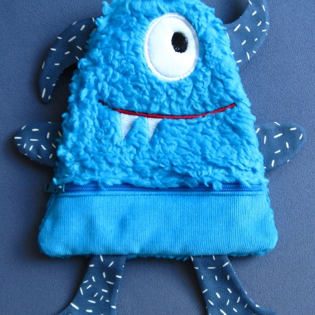 Kuschelmonster - Sorgenschlucker, Schatzmonster m. Reißverschluss