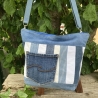 Crossbody-Tasche aus Upcycling-Jeans | Patchwork Umhängetasche