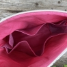 Kosmetiktasche | Katzen Creme Pink gesteppt | Kulturbeutel 