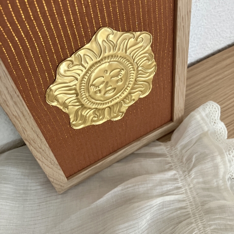 Le Soleil • gerahmtes Bild mit Goldfolienprägung • Sonne