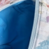 Kulturbeutel Boxy Bag | Aquarell-Blumen gesteppt | Kosmetiktasche