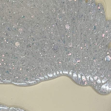 Engelsflügel Neu Resin Handmade weiß und Glitzer Himmlische Deko