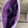 Kosmetiktasche Aquarell Blumen Pastell gesteppt | Kulturbeutel