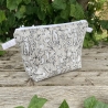Kosmetiktasche Katzen Beige gesteppt | Kulturbeutel