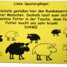 Schild SCHAFE füttern verboten 4 groß - Gravurschild