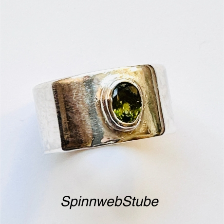 Bandring aus Silber „Grüner Turmalin“