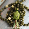 Jade Buddha Malakette joyful mala 108 Perlen