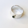 Bandring aus Silber „Grüner Turmalin“