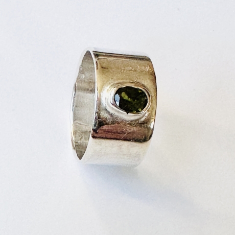 Bandring aus Silber „Grüner Turmalin“