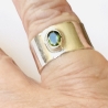 Bandring aus Silber „Grüner Turmalin“