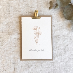 Blümchen für dich • Karte zum Geburtstag Gute Besserung