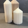 Standkerze soft moments - 3er Set - versch. Farben