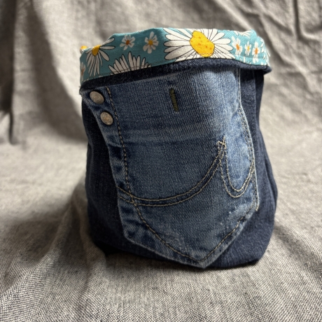 Wende Utensilo aus Jeans und Stoffen - 6 -