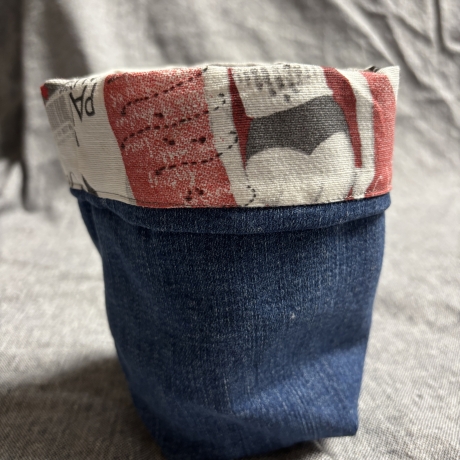 Wende Utensilo aus Jeans und Stoffen - 11 -