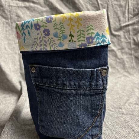 Wende Utensilo aus Jeans und Stoffen - 2 -