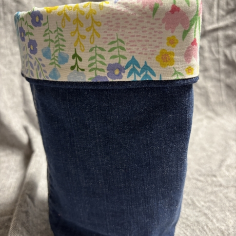 Wende Utensilo aus Jeans und Stoffen - 2 -