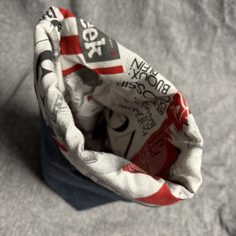 Wende Utensilo aus Jeans und Stoffen - 1 -