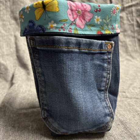 Wende Utensilo aus Jeans und Stoffen - 5 -