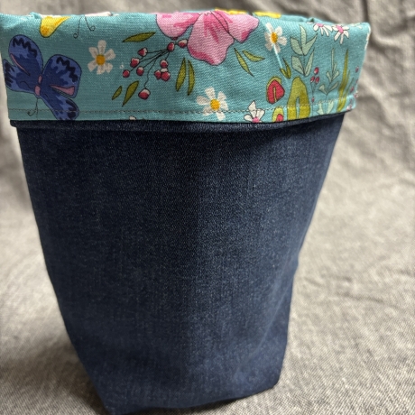 Wende Utensilo aus Jeans und Stoffen - 5 -