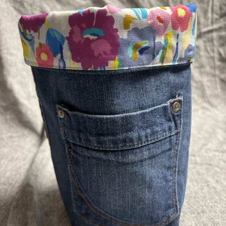 Wende Utensilo aus Jeans und Stoffen - 8 -
