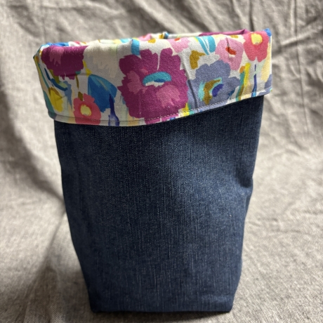 Wende Utensilo aus Jeans und Stoffen - 8 -