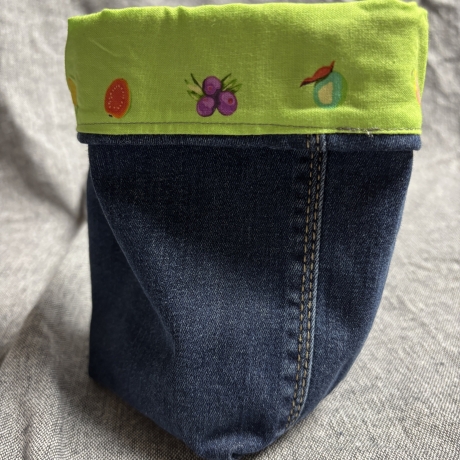 Wende Utensilo aus Jeans und Stoffen - 7 -