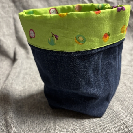 Wende Utensilo aus Jeans und Stoffen - 7 -