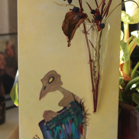 Deko Regal Blumen (Upcycling Produkt)