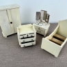 Maileg Puppenhaus Möbel Schlafzimmer Set | Miniatur Bett Schrank