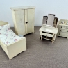 Maileg Puppenhaus Möbel Schlafzimmer Set | Miniatur Bett Schrank
