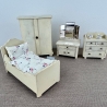 Maileg Puppenhaus Möbel Schlafzimmer Set | Miniatur Bett Schrank