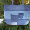 Jeans Upcycling Shopper | Einkaufstasche | Unikat | Innentasche