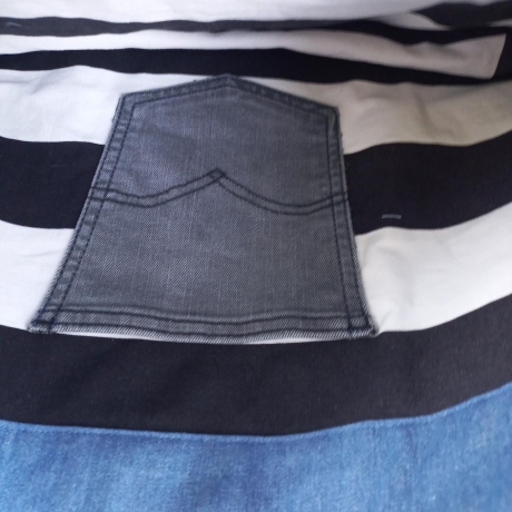 Jeans Upcycling Shopper | Einkaufstasche | Unikat | Innentasche