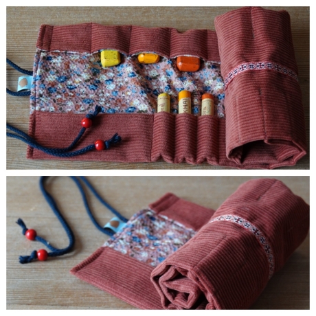Rollmäppchen Waldorf Art, Cord/Staubrot