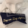 Halstuch Zug um Zug stylisch Bandana blau Eisenbahn