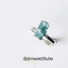 Offener Silberring „Aquamarin-Kristall“