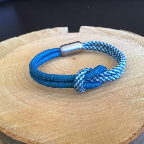 Knotenarmband Paracord mit Edelstahlmagnetverschluß