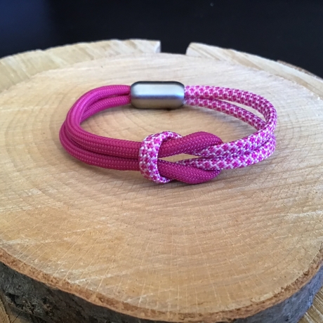 Knotenarmband Paracord mit Edelstahlmagnetverschluß